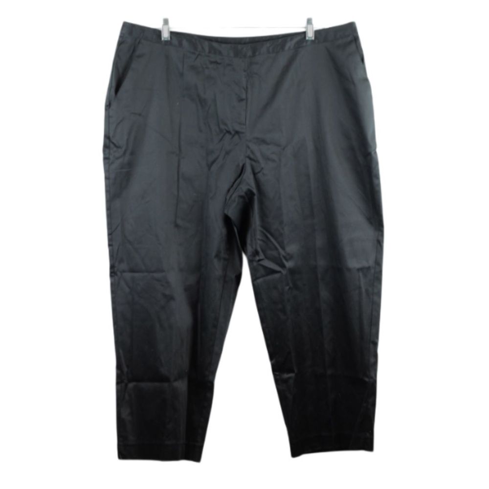 Ruby Rd. Black Women's Casual Dress Ankle Pants Side Slits 20W 051